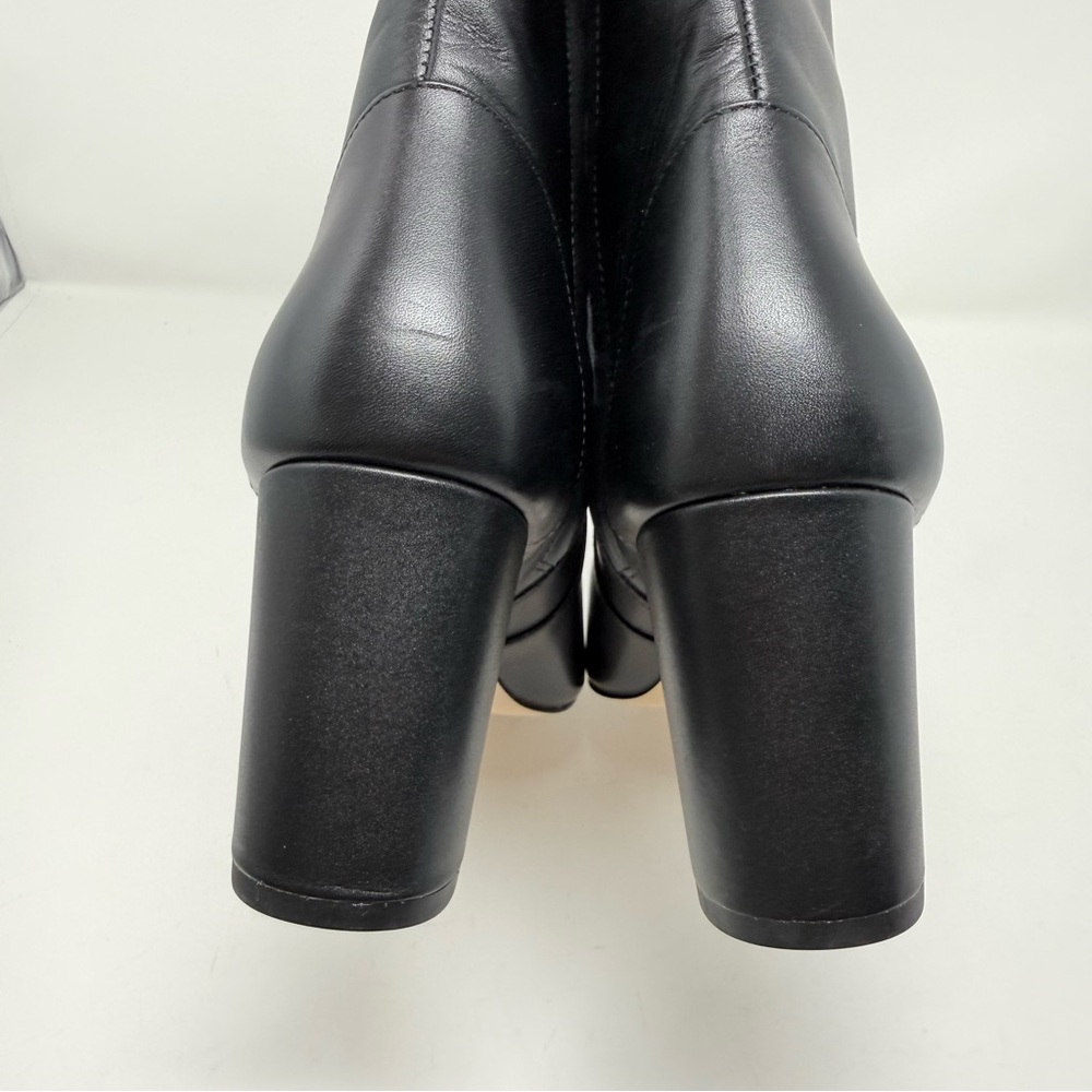 New Stuart Weitzman Renegade Ankle Bootie Black Leather Sz 8.5 - Picture 5 of 13